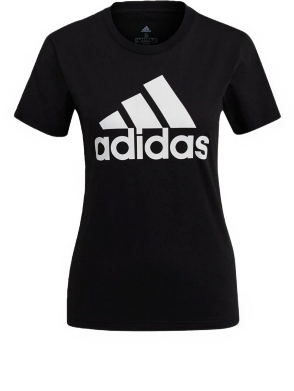 Adidas Women's Essentials Black Logo Tee